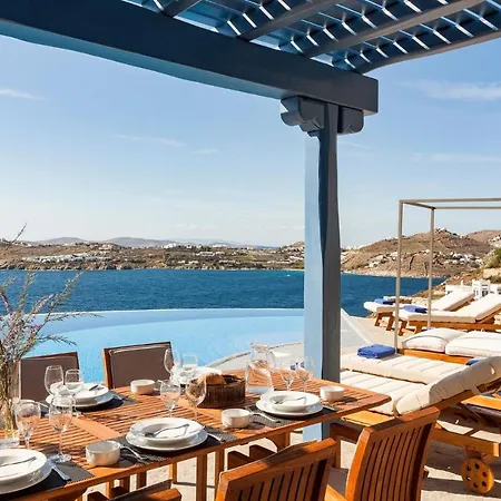 Villa Excellent Mykonos Psarrou Omega 5 Bedrooms Stunning Sea Views Psarrou Mykonos Town