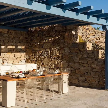 Excellent Mykonos Psarrou Omega 5 Bedrooms Stunning Sea Views Psarrou Villa Mykonos Town