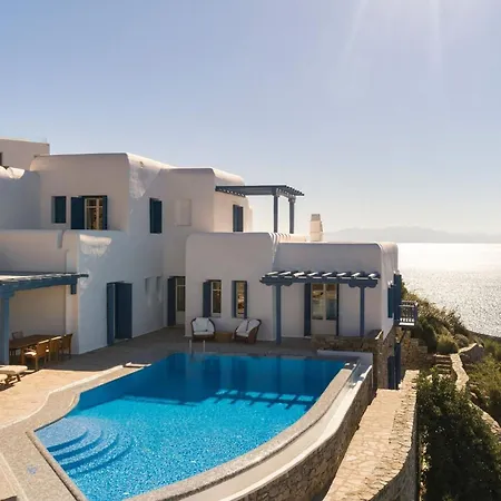 Excellent Mykonos Psarrou Omega 5 Bedrooms Stunning Sea Views Psarrou Villa Mykonos Town