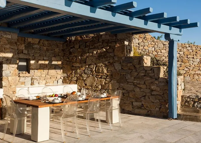 Excellent Mykonos Psarrou Omega 5 Bedrooms Stunning Sea Views Psarrou Villa Mykonos Town