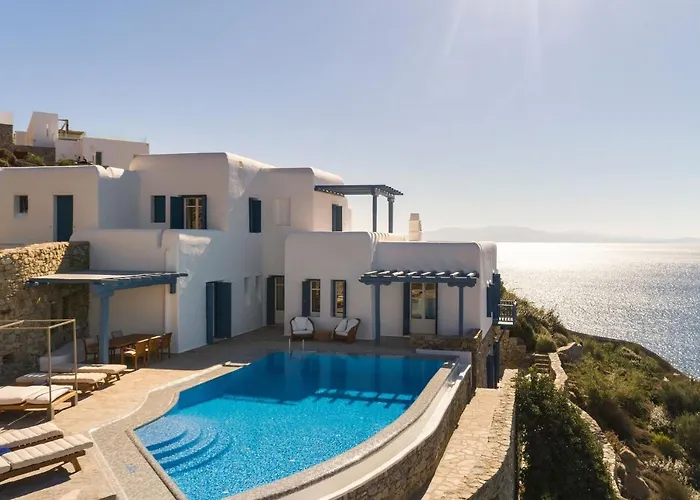 Villa Excellent Mykonos Psarrou Omega 5 Bedrooms Stunning Sea Views Psarrou *
