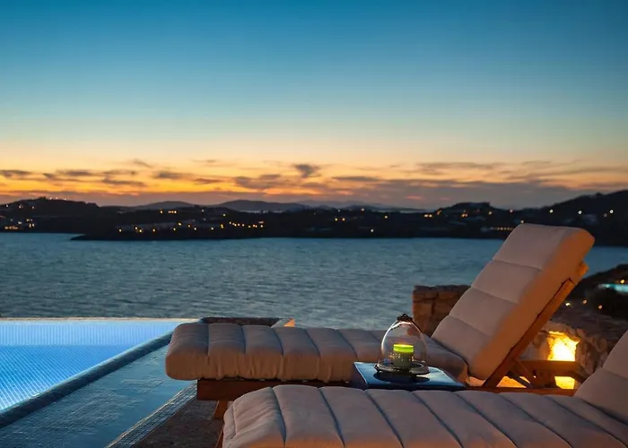 Villa Excellent Mykonos Psarrou Omega 5 Bedrooms Stunning Sea Views Psarrou Mykonos Town