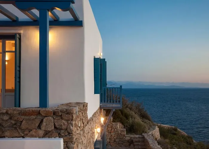 Excellent Mykonos Psarrou Omega 5 Bedrooms Stunning Sea Views Psarrou Villa Mykonos Town