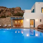 Excellent Mykonos Psarrou Omega 5 Bedrooms Stunning Sea Views Psarrou فيلة Mykonos Town