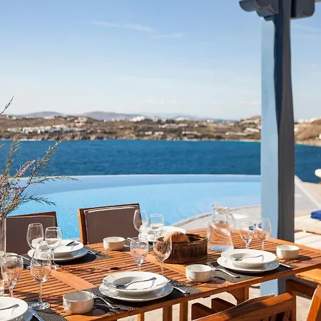 Excellent Mykonos Villa Villa Psarrou Omega 5 Bedrooms Stunning Sea Views Psarrou Mykonos Town