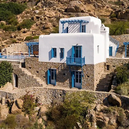 Villa Excellent Mykonos Psarrou Omega 5 Bedrooms Stunning Sea Views Psarrou *