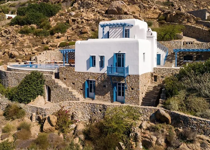 Excellent Mykonos Psarrou Omega 5 Bedrooms Stunning Sea Views Psarrou