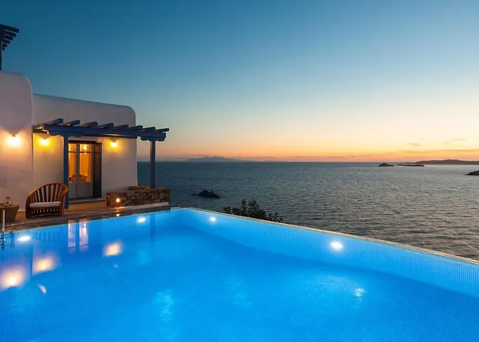 Excellent Mykonos Psarrou Omega 5 Bedrooms Stunning Sea Views Psarrou Villa *