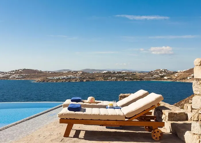 Villa Excellent Mykonos Psarrou Omega 5 Bedrooms Stunning Sea Views Psarrou Mykonos Town