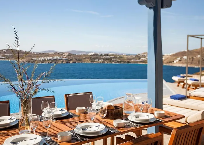 Excellent Mykonos Psarrou Omega 5 Bedrooms Stunning Sea Views Psarrou Mykonos Town