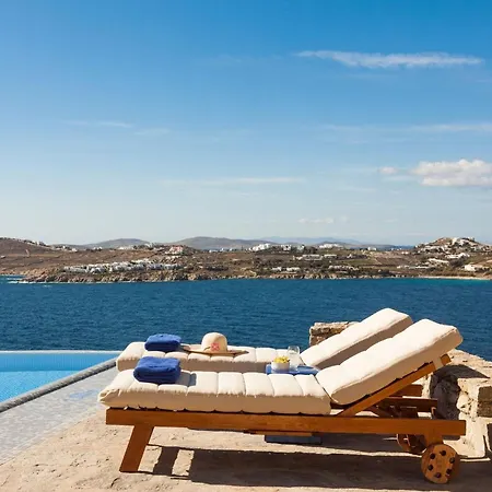 Excellent Mykonos Psarrou Omega 5 Bedrooms Stunning Sea Views Psarrou וילה